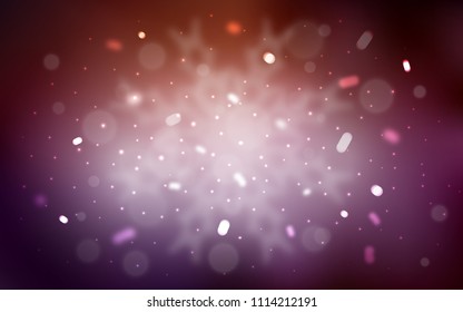 Vector template with ice snowflakes. Snow on blurred abstract background with gradient. New year design for your ad, poster, banner.