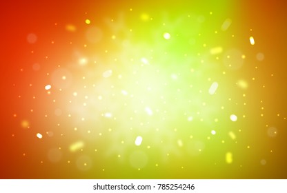 Vector template with ice snowflakes. Snow on blurred abstract background with gradient. New year design for your ad, poster, banner.