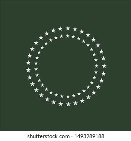 vector template icon circle the stars