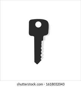 Vector template icon for keys to a home, office and room