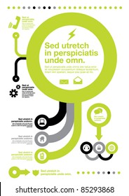 vector of template for icons and info graphics