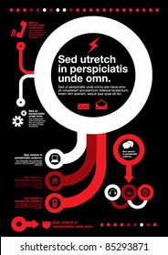 vector of template for icons and info graphics