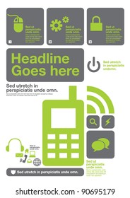 vector of template for icons and info graphics