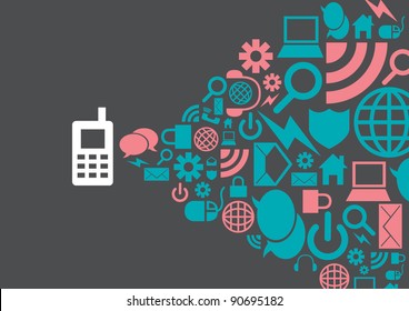vector of template for icons and info graphics