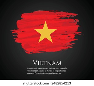 Icono de diseño de arte de Vietnam Plantilla de Vector