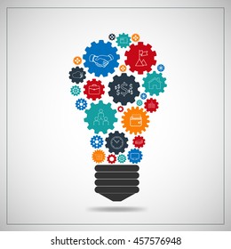 Teamidea Concept Analysis Planning Teamwork Consulting Stock Vector 