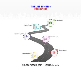 Pipe Timeline Infographics Template Vector Illustration Stock Vector ...