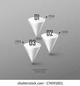 Vector template for infographic or web design