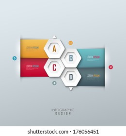 Vector template for infographic or web design 