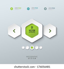 Vector template for infographic or web design 