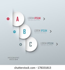 Vector template for infographic or web design