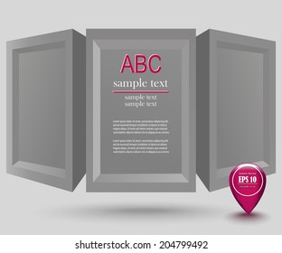 Vector template for infographic or web design