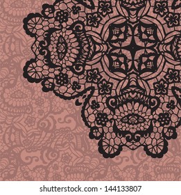 Vector template. Invitation card.