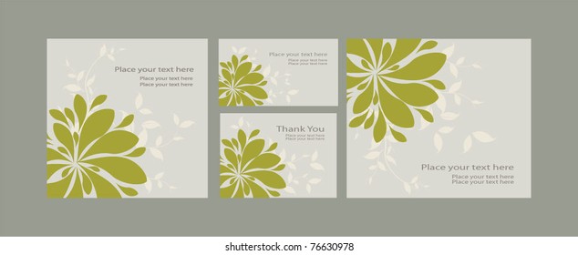 Vector Template invitations and greeting card , eps 10
