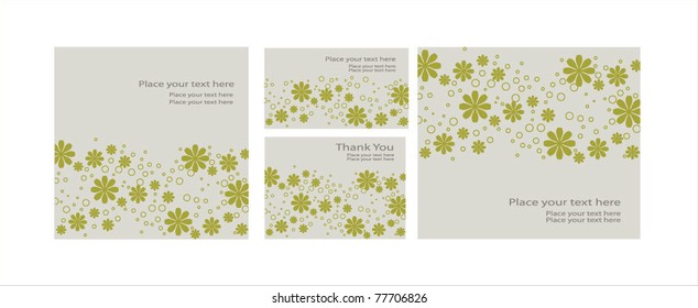 Vector Template invitations and greeting card