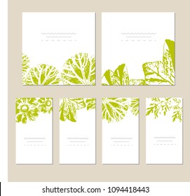 Vector template label with hand-draw wild flowers and herbs. Layout, mockup design for cosmetics, store, natural and organic products