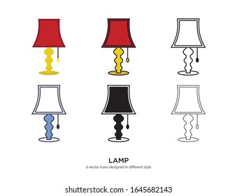 Vector template for lamp design 