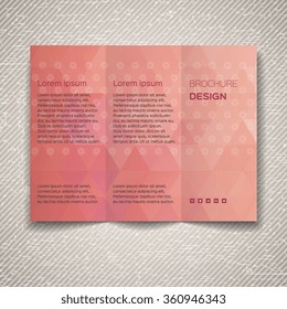 Vector template for leaflet