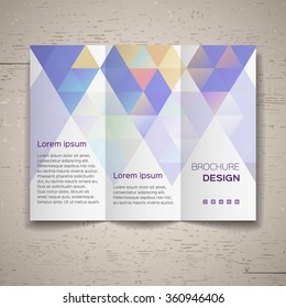 Vector template for leaflet