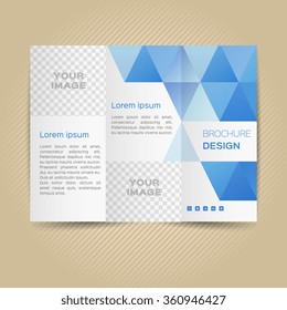 Vector template for leaflet