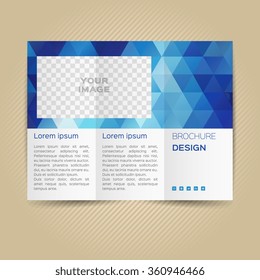 Vector template for leaflet