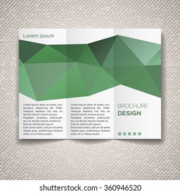 Vector template for leaflet