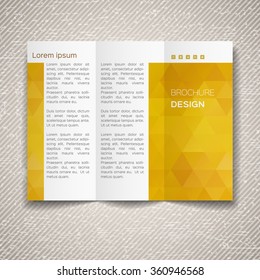 Vector template for leaflet