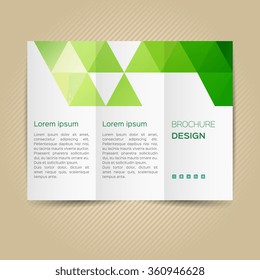 Vector template for leaflet