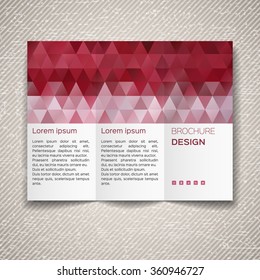 Vector template for leaflet
