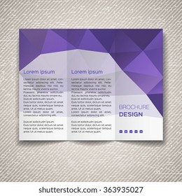 Vector template for leaflet