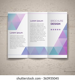 Vector template for leaflet