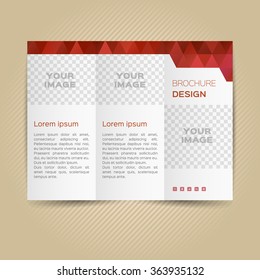 Vector template for leaflet