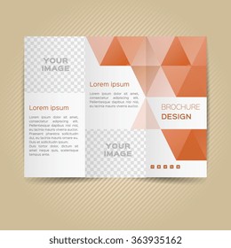 Vector template for leaflet