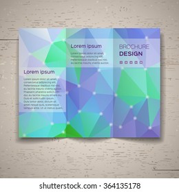 Vector template for leaflet