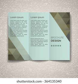 Vector template for leaflet