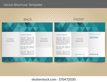 Vector template for leaflet