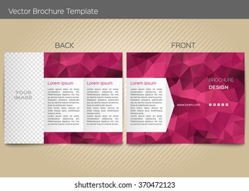 Vector template for leaflet