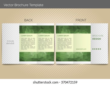 Vector template for leaflet