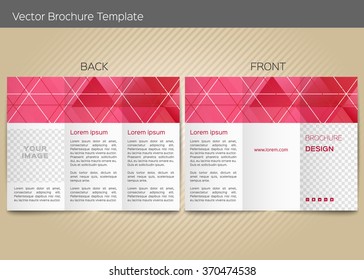 Vector template for leaflet