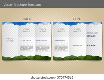 Vector template for leaflet