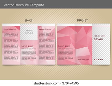 Vector template for leaflet
