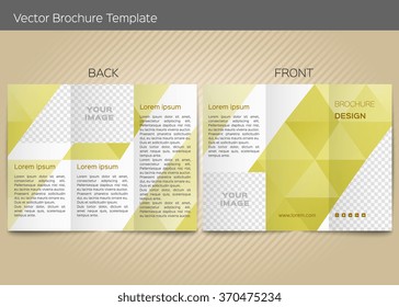 Vector template for leaflet