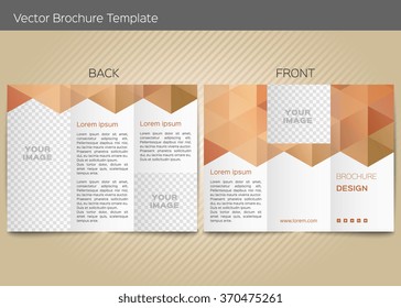 Vector template for leaflet