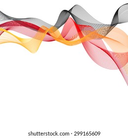 Vector template linear background with tricolor to celebrate October 3  - Day of German Unity 