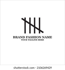 Vector Template Logo Brand for Fashion and identity name product in black color style and minimalis