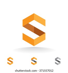 Vector template logo design letter S.