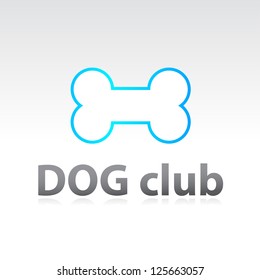 club de perros de marca de plantilla de vector