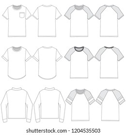 Vector template for Men's Fashion tees