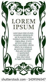 Vector template menu, flyer, invitations or greeting cards. 