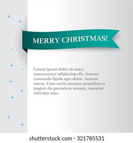 vector template Merry Christmas card or banner for a website with place for text and greetings.Christmas background with  stars 